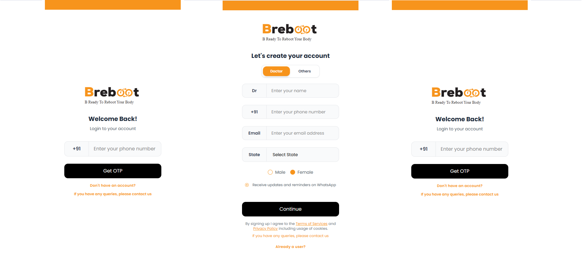 Breboot PWA Mobile App